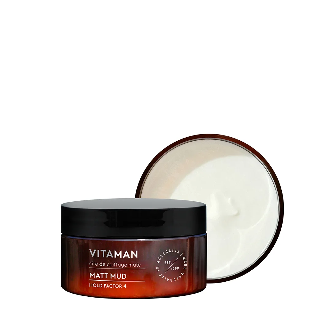 VITAMAN - Organic Matt Mud Hair Clay For Men 100gr - Image 2