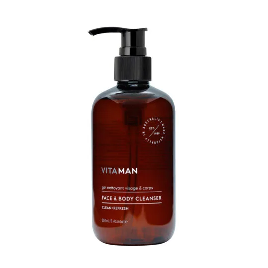 VITAMAN - Organic Face And Body Cleanser For Men 250ml - Image 3