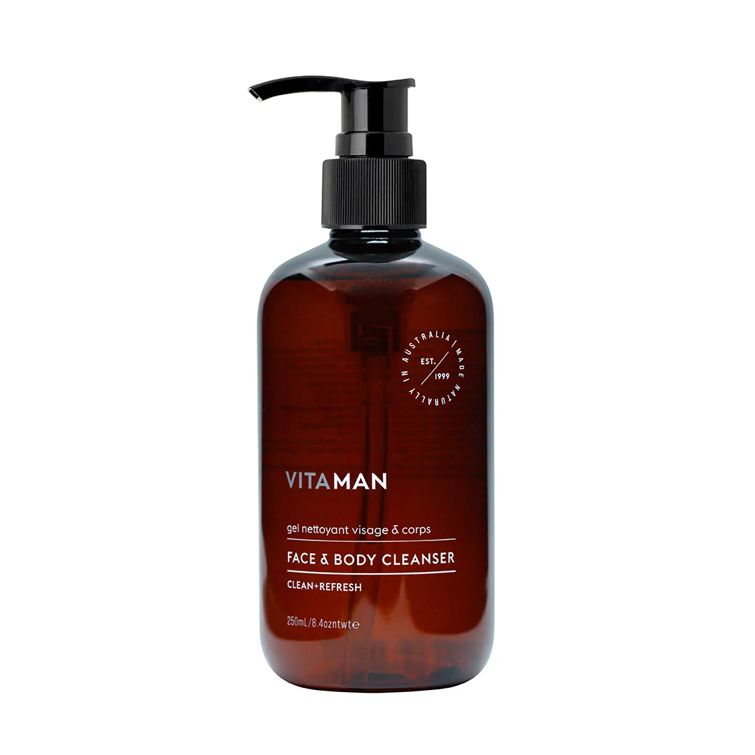 VITAMAN - Organic Face And Body Cleanser For Men 250ml - Image 3