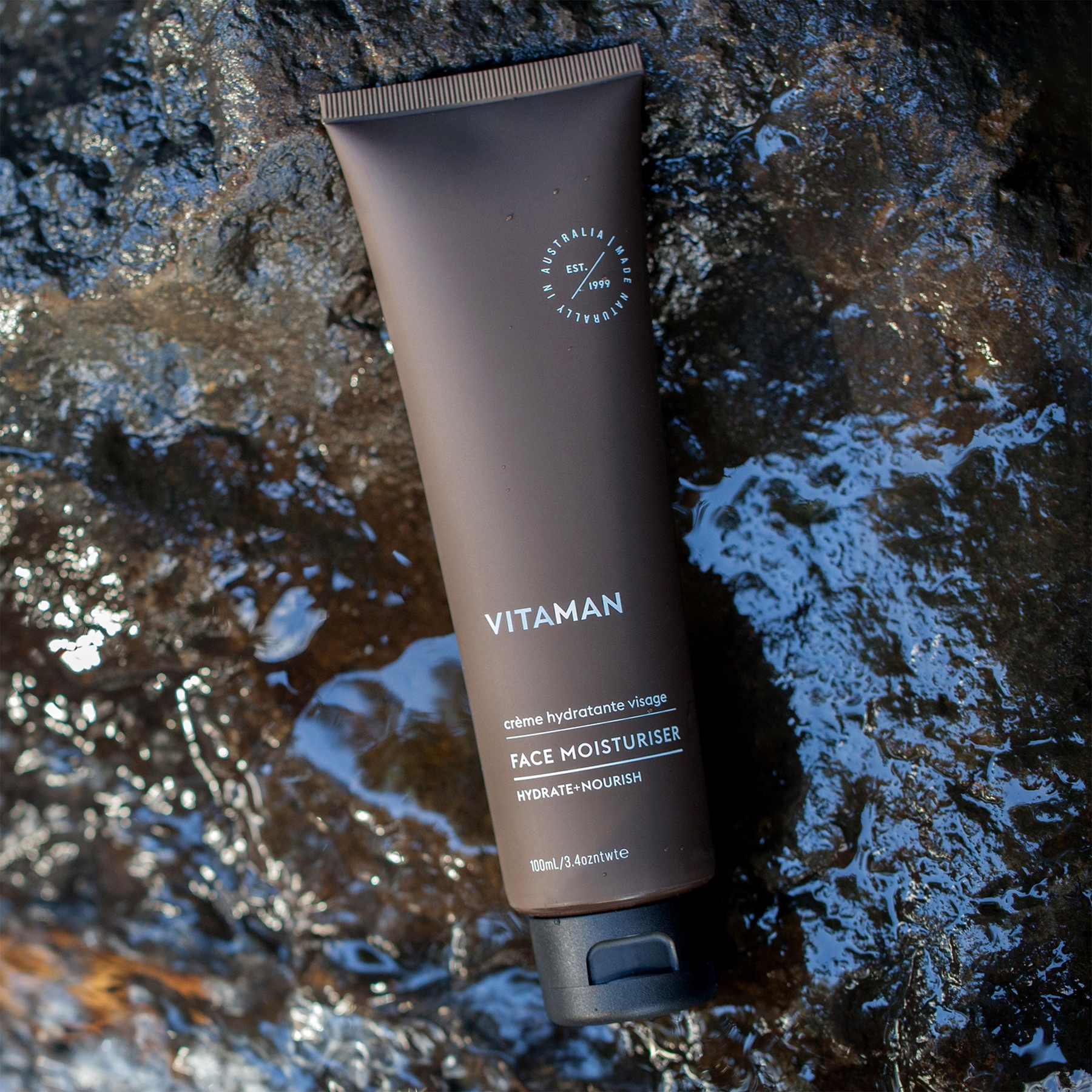 VITAMAN - Organic Face Moisturiser For Men 100ml - Image 2