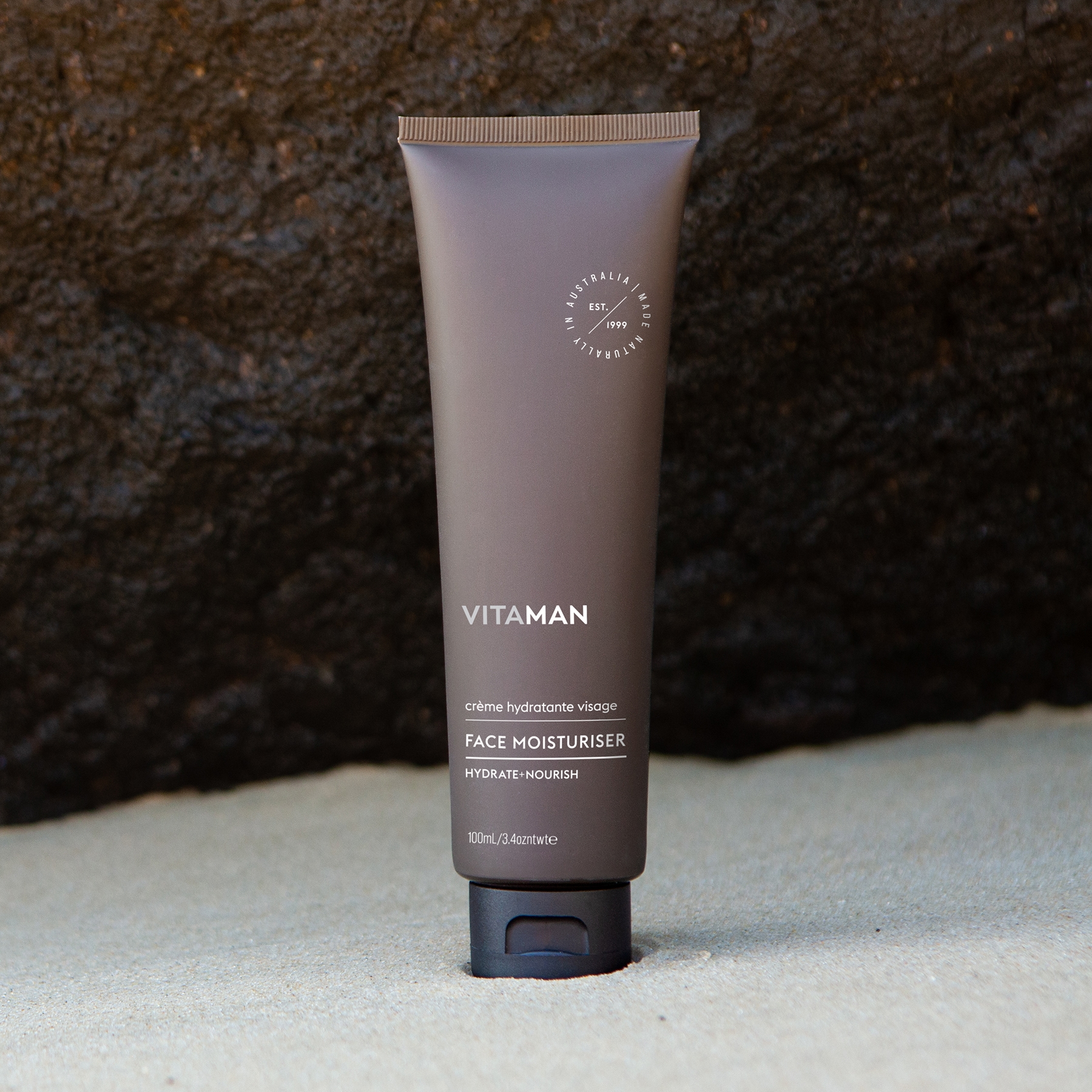 VITAMAN - Organic Face Moisturiser For Men 100ml - Image 3