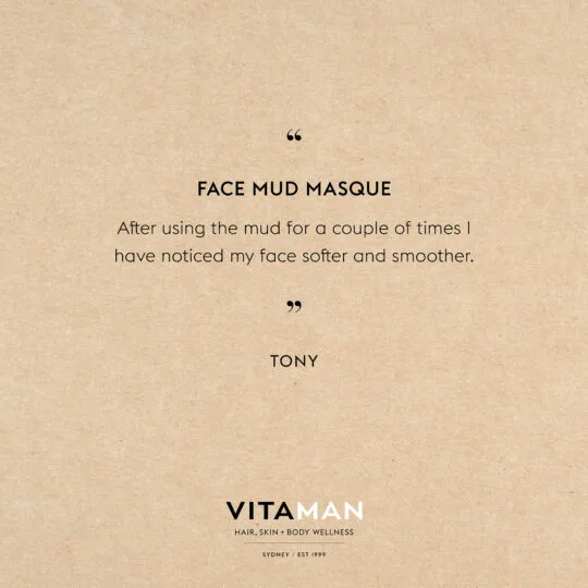 VITAMAN - Organic Mineral Rich Face Mud Mask For Men 100ml - Image 5