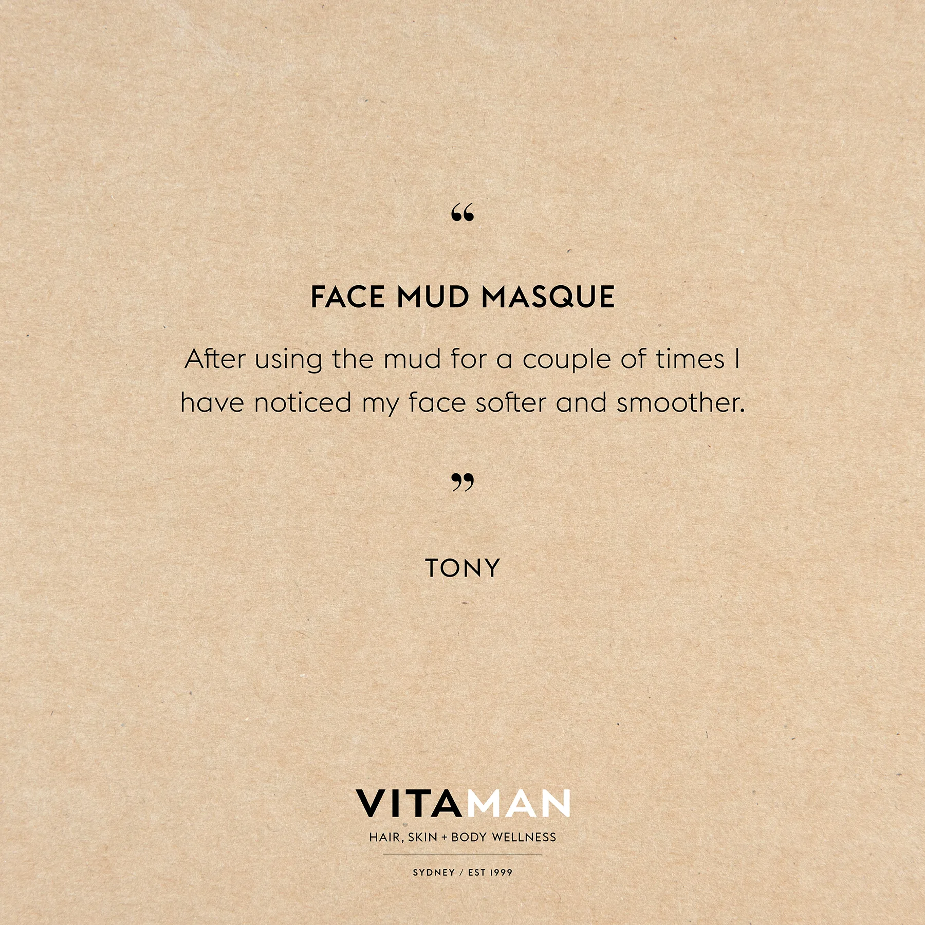 VITAMAN - Organic Mineral Rich Face Mud Mask For Men 100ml - Image 5