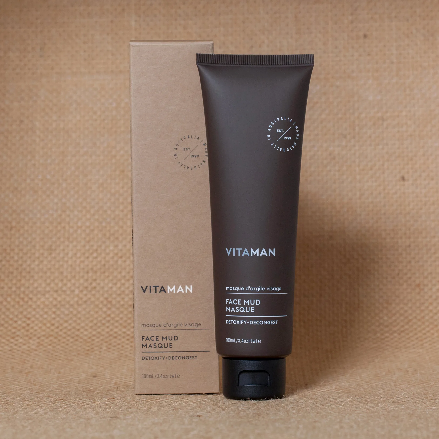 VITAMAN - Organic Mineral Rich Face Mud Mask For Men 100ml