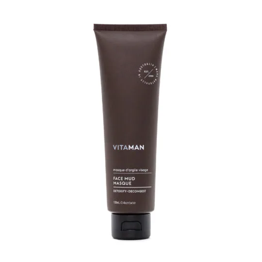 VITAMAN - Organic Mineral Rich Face Mud Mask For Men 100ml - Image 6