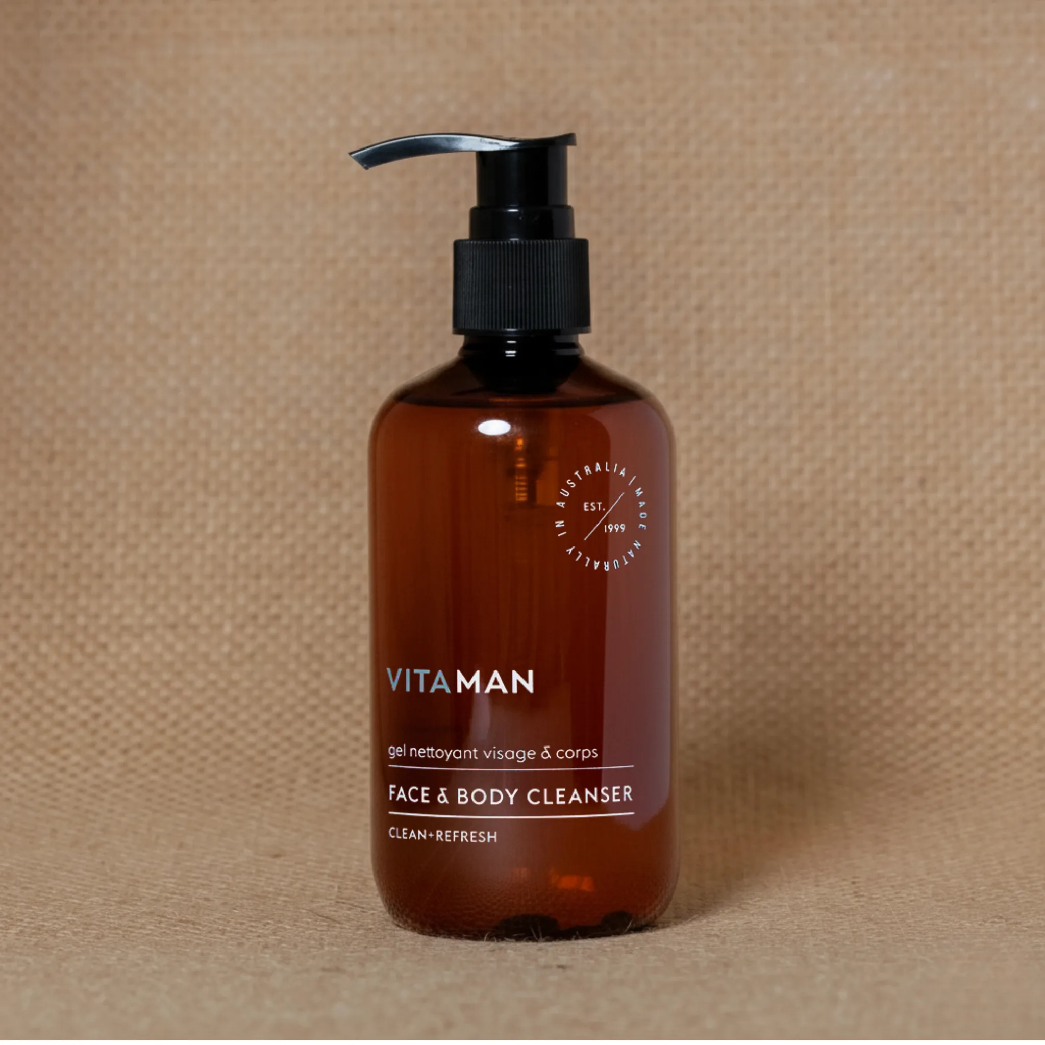 VITAMAN - Organic Face And Body Cleanser For Men 250ml