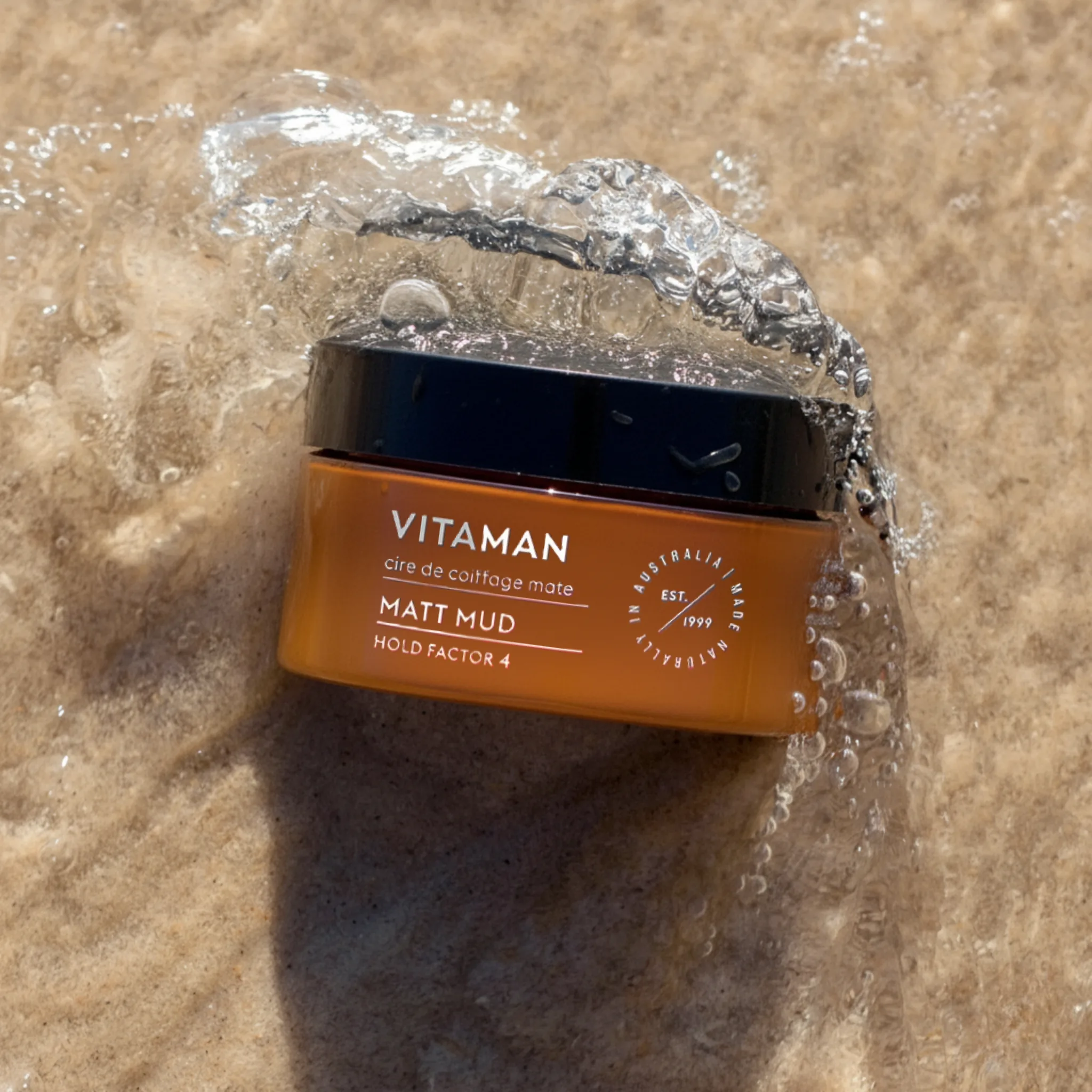 VITAMAN - Organic Matt Mud Hair Clay For Men 100gr - Image 5