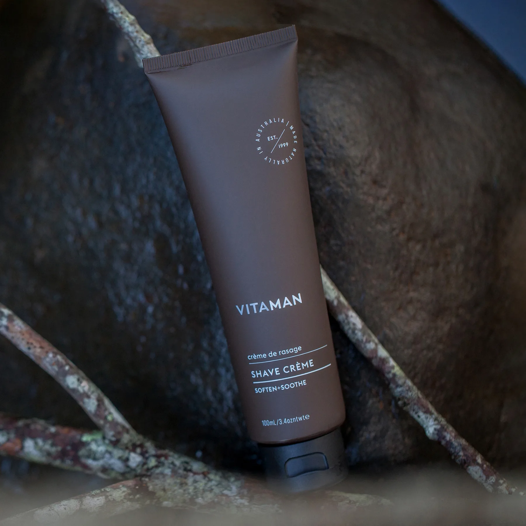 VITAMAN - Organic Shaving Cream For Men 100ml - Image 2