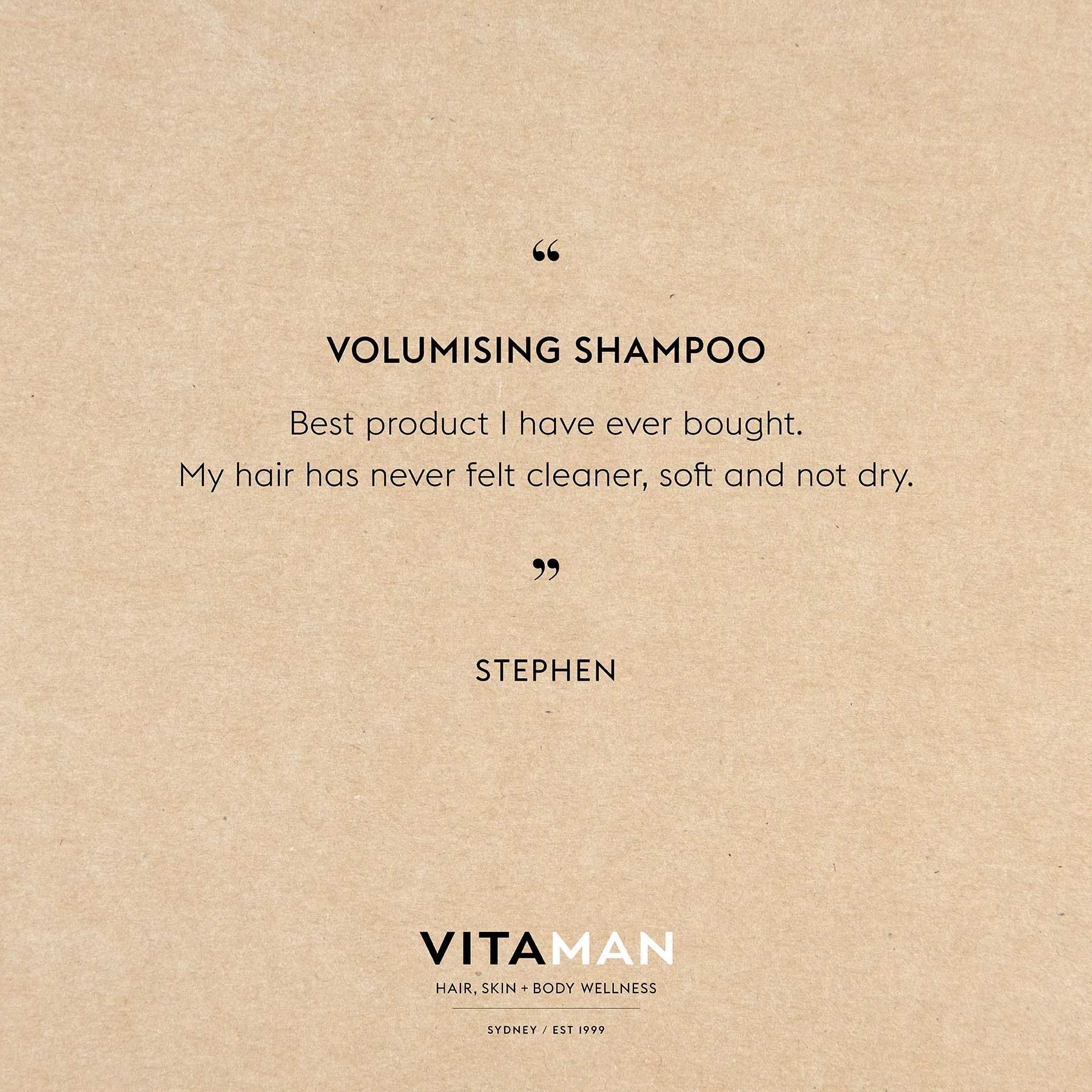VITAMAN - Organic Volumizing Shampoo For Men 250ml - Image 2