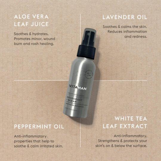 Alternative view of VITAMAN - Organic Deodorant For Men "Ocean" 100ml